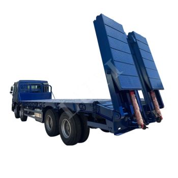 Heavy Duty 40ton 35ton HOWO Flatbed Truck 8X4 Cargo Truck Heavy Duty Excavator Transport Used Truck - Shandong Luyi Dedicated Vehicle Manufacturing Co., Ltd. - China