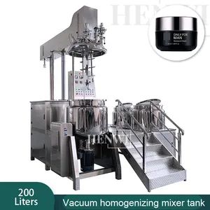 200L Cosmetics Cream Paste Shampoo Toothpaste Gel Blend Vacuum Emulsifying Mixer Homogenizer - Foshan Henwi Technology Co., Ltd - China