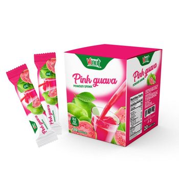 20x18g Box VINUT Pink Guava Powder Drink Mix Instant Feature Normal Weight (kg) 0.36 Brand Name VINUT Model Number I104 Packaging Box, - Nam Viet F&B - Vietnam
