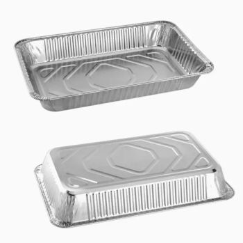 High Quality Disposable Foil Tray Oven Aluminium Containers Wash Free Food Baking Containers - Wenzhou Qiangsen Import and Export Co., Ltd. - China