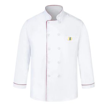 Personalized Pizza Japanese Executive Culinary Kitchen Top Jacket Uniform Outfit Chef Coat Long Sleeve Workwear Clothing - Guangzhou City Basic Clothing Co.,Ltd - China