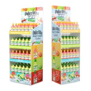 Custome Logo Printing Cardboard Retail Countertop Medicine Counter Paper PDQ Display Stand with Divider - Newstar Industrial Limited - China