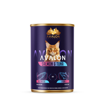 Avalon Salmon & Tuna - Wet Cat Food Weight (kg) 410 G Flavor Salmon & Tuna Brand Name Avalon - Avalon - Netherlands