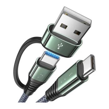 2in1 USB a to Type C Cable for Fast Charging Type C Cord Data Cables - Ningbo Yinzhou Join Industry Co., Ltd. - China