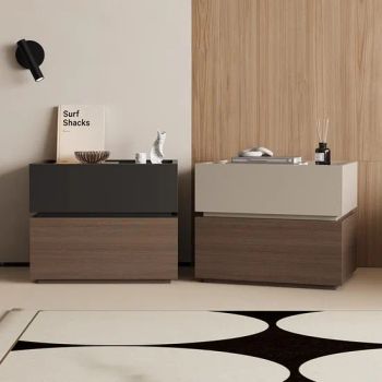 Hot Sale Minimalist Household Bedroom Furniture Wooden Bedside Table Nightstand - Foshan Ulink Furniture Limited - China