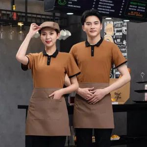 100% Cotton Custom Logo High Quality Polo Shirt Staff Blouse Hotel Ladies Hotel Receptionist Uniform Designs Waiter Uniform - Xinxiang Brilliance Textiles Co., Ltd. - China