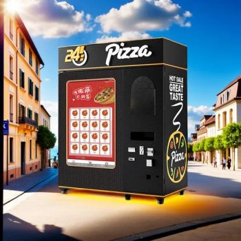 Automatic Frozen Pizza Vending Machine with Credit Card Reader Technology - Guangzhou Caiyunjuan Intelligent Technology Co., Ltd. - China