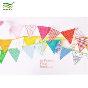 Red Triangle String Banner Cotton Bunting Flags Item NF11f19023 Size Customized Shape Customized HS Code 630790009 Dimension Customize - Xiamen Novelty Flag Co., Ltd. - China