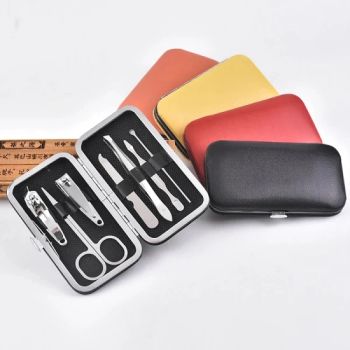 7 PCS Manicure Pedicure Set Stainless Steel Nail Clipper Kit MOQ 1000PCS Origin China Trademark GWL Size Customized Model NO. MS720 - Guangzhou Kinglaiky Industrial Ltd., - China