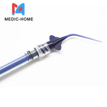 PP Material Dental Root Canal Irrigation Syringe Blue White Color with/Without Plastic Pre-Bent Needle - Medic-Home Co., Ltd. - China