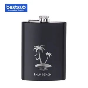 Bestsub Engraving 8oz/240ml Stainless Steel Hip Flask (Black Matt) - BestSub Technologies Co Limited - China