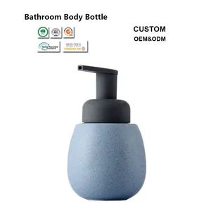 400ml Porcelain Press Pump Bathroom Ceramic Bottle for Home Hotel Shower Gel - Quanzhou Comain Ceramic Co., Ltd - China