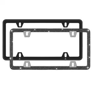 New Universal Decorative Crystal Inlaid Diamond License Plate Frame - Good Seller Co., Ltd - China