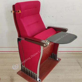 Factory Direct Auditorium Church Chairs with Writing Pad Folded Yes Rotary Fixed Origin China Style Modern OEM Avilable Material Wood - Guangdong Zhijian Experimental Equipment Technology Co., Ltd. - China