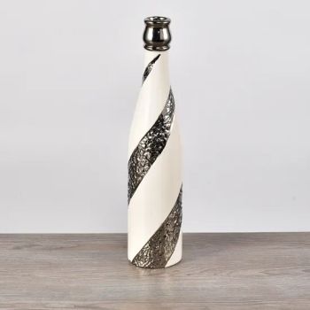 Silver Plating Ceramic Kitchenware Oil Honey Bottles OEM 3000PCS Origin China Style European Color as Photo Design as - CHAOZHOU YONGSHENG CERAMICS MANUFACTURING CO.,LTD - China