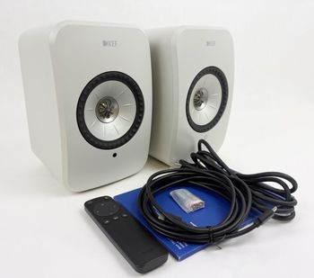 Stone White KEF LSXII LT Wireless Speakers (Pair) - M P S LLC - Philippines