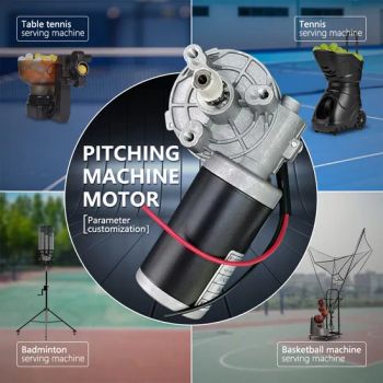 24V Geared DC Motor Gear Motors USA 40 W Padel Ball Machines Table Tennis Ball Machine Motor - Guangzhou WEWIN Motor Co.,Ltd. - China