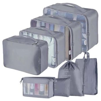 Factory Wholesale Lightweight Travel Luggage Organizer Bags 8 PCS Packing Cubes Travel Bag Set with Laundry Shoe Bag - Shanghai Eagle Industry Co., Ltd. - China