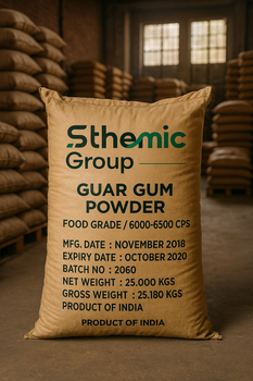 Guar Gum Powder Source Guar Beans Hydration Speed Rapid Packaging 25 KG PP bags Dusting Level Reduced Dusting Texture Smooth And Consistent - Sthemic Group - Global