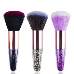 Nail Art Dust Brush Colorful Rhinestone Handle Nail Brush Remover Cleaner Soft Foundation Brushes for Manicure Tools - Ningbo Sunkin Electrical Co., Ltd. - China