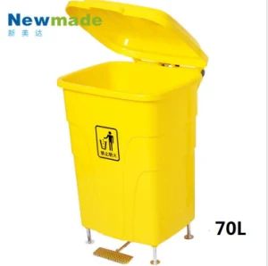 Hot Sale Recycling Garbage Cans Outdoor Waste Bin Plastic Trashbin 70L Dust Bin - Guangzhou Newmade Cleaning Products Co., Ltd - China