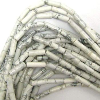 Factory Wholesale Natural Howlite Tube Loose Beads Jewelry Columnar Beads - Furun Gems Co., Limited - China