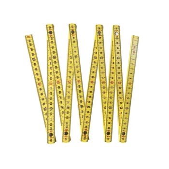 1m/2meter Yellow Color ABS Plastic Folding Ruler Accuracy 1mm Range 0-200cm Model NO. WF06 HS Code 90178000 Precision - Orientools Industrial Co., Ltd. - China