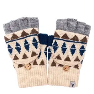 Brands Officially Licensed Factory Fashion Versatile Children's Winter Flip Gloves Outdoor Sports Knitted Gloves for Students - Dongguan Kangbao Garment Co., Ltd. - China