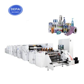 Unit Printing Two 4 6 8 Colors Horizontal Flexographic label Sticker BOPP Film Flexo Printing Machine with Servo Motors - Hangzhou Depai Machinery Co., Ltd. - China