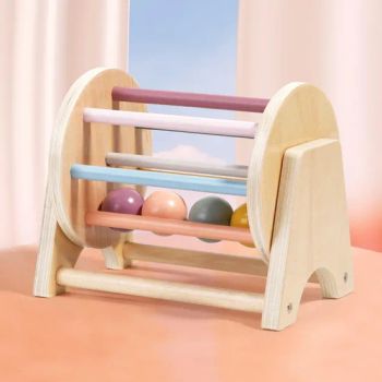 Rolling with Balls Educational Drum Wooden Toy Scale Medium Origin China Style Chinese Color as Photo Trademark Shoen Certification - Ningbo Shone Med-Tech Co., Ltd. - China
