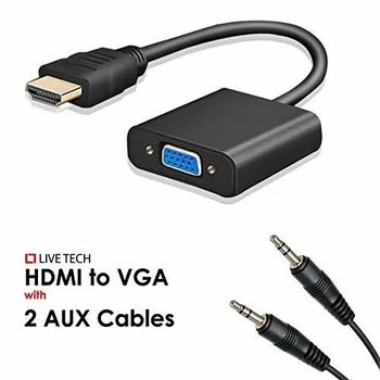Live Tech HDMI To VGA Converter, For Laptop And Computers, USB 3.0 - ASI Computers Solution - India