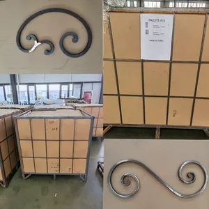 Outsoor Gate Door Fence Decoration Irons Origin China Material Metal Color Raw Color Size Many Styles Supply Sample Yes Bench Single - Hebei Langduo Trading Co., Ltd. - China