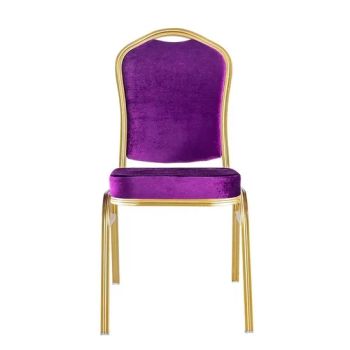 Hotel Hall Gold Stackable Banquet Restaurant Outdoor Iron Banquet Hall Hotel Chair - Tianjin Okay International Trade Co., Ltd. - China