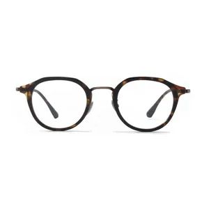 Wholesale Titanium Round Retro Design Acetate Eyeglasses Frame for Optical Eye Glasses Eyewear Glasses - Sky & Sea Optical MFY Co., Ltd. - China