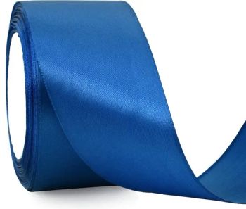 Wide Royal Blue Satin Ribbon Solid Fabric Ribbons Roll for Valentine's Day Crafts Gift - Ningbo Lemo Textile Co., Ltd. - China