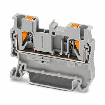 Push-in Terminal Block - PT 2.5 (25A, DIN Rail Mount) Color Gray, Grey Type Feed-through Nominal Current 24 A Nominal Voltage 800 - Ampper Power Solutions - India