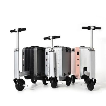 Electric Commuting Carrying Boarding Luggage Password Multifunctional Compartment Custom Travel Suitcase Scooter with Bike Riding a 20 Inch Front Opening Lid - Cathylin Group Llimited - China