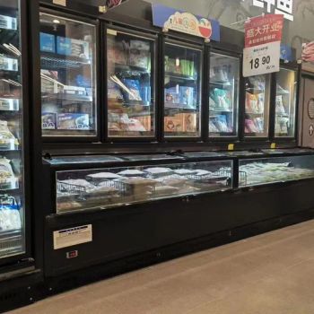 Supermarket Vertical Combined Refrigerator Display Cases with Air Cooler and Multi-Deck Food Fridge - Shandong Xiaoya Refrigeration Co., Ltd. - China