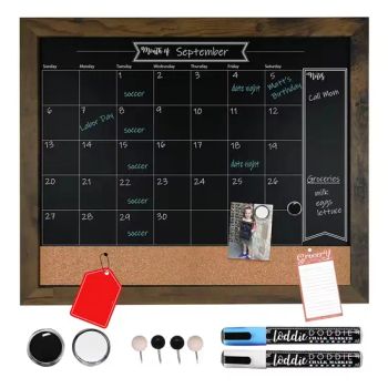 Easy-Erase Stain-Resistant-Hanging Wall Chalkboard Magnet Board & Custom Chalkboard Calendar for Wall Large with Chalk Markers - Changsha Hetong Technology Co., Ltd. - China