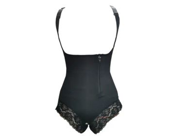 Nude Crotch Zipper Design Double Zipper and Hooks Women Fat Slimming Tummy Control High Waist Plus Size Shapers - Xiamen Pop Gloria International Trade Co., Ltd. - China
