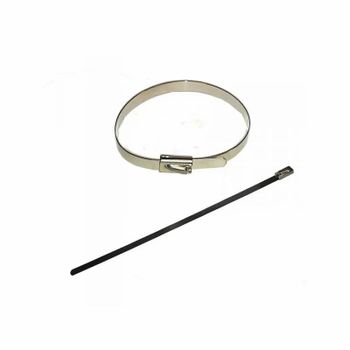 Natural/White Ss Cable Tie Width 4.6mm Length 100 mm Material Ss 304 Packaging Size 100 Color Natural/White Length Range 100mm To - Neeta Electrical - India