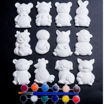 Kids DIY Painting Sets Gypsum Doll Paint Drawing Toys Model NO. DIY Kit Theme Animals & Nature Origin Zhejiang, China Age Range 8 to 13 - Ningbo Hardwork Art & Craft Co., Ltd. - China