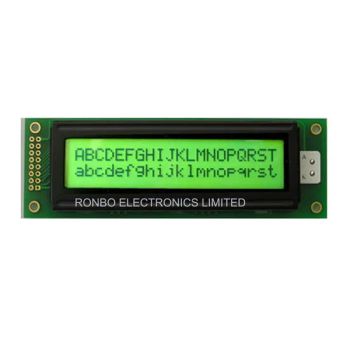 RB2002A 20x2 Character LCD COB Monochrome TN+FILM 30ms 1Y Type Character Trademark Ronbo Model NO. RB2002A HS Code 901383010 - RONBO ELECTRONICS LIMITED - China