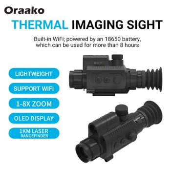 Thermal Imaging Red Laser Sight for R-Ifle 8X Zoom 1km Laser Range Wi Fi Outdoor Optic Sight Scope Thermal Imaging Thermal Sight - Shenzhen Vitek Electronics Co., Ltd. - China
