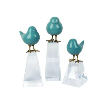 Luxury Ceramic Bird Natural Rock Crystal Crafts Product Ornaments for Home Decoration - Shenzhen Carol Mendisi House Accessories Co. Ltd. - China