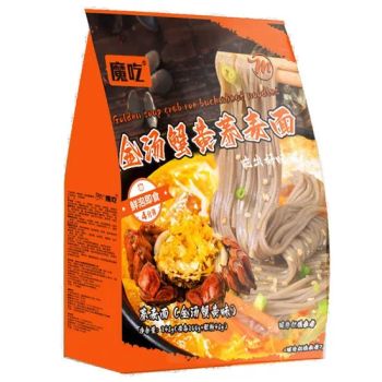 Factory OEM Healthy Low Calorie Golden Soup Crab Yellow Buckwheat Noodles Wet Fresh Instant Ramen Noodles Shelf Life 12 Month - Ningbo DAKE Food Technology Co., Ltd. - China