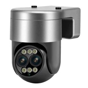 Escam G03 H. 265 Dual Lens 4MP+4MP Zoom 8X Camera Dual Light Night Vision Wireless WiFi Two-Way Voice Camera - EU Plug - Colpoint Technology Limited - China