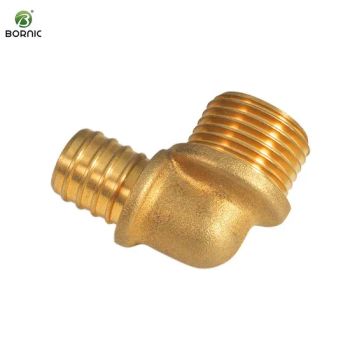 Bornic Lead Free Brass Pex Crimp Fittings Pex Sliding Sleeve Brass Male Adapter - Flowflex Enterprise Co., Ltd. - China