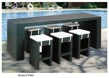 New Design Patio Furniture Wicker PE Rattan Bar Stool Sets Outdoor Furniture - Hong Kong Spleg Co., Ltd. - China