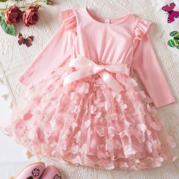 Flower Girls' Dresses Princess Dresses Elegant Children Birthday Party Costume for Long Sleeve 2-6y Children's Autumn Clothe - Shanghai Hexuan Baby Products Co., Ltd. - China